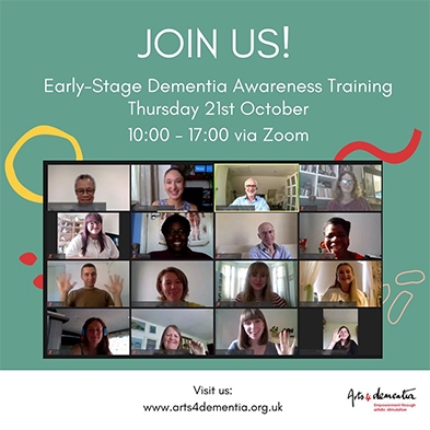 Arts 4 Dementia: Early-stages awareness training for Arts and Heritage Organisations